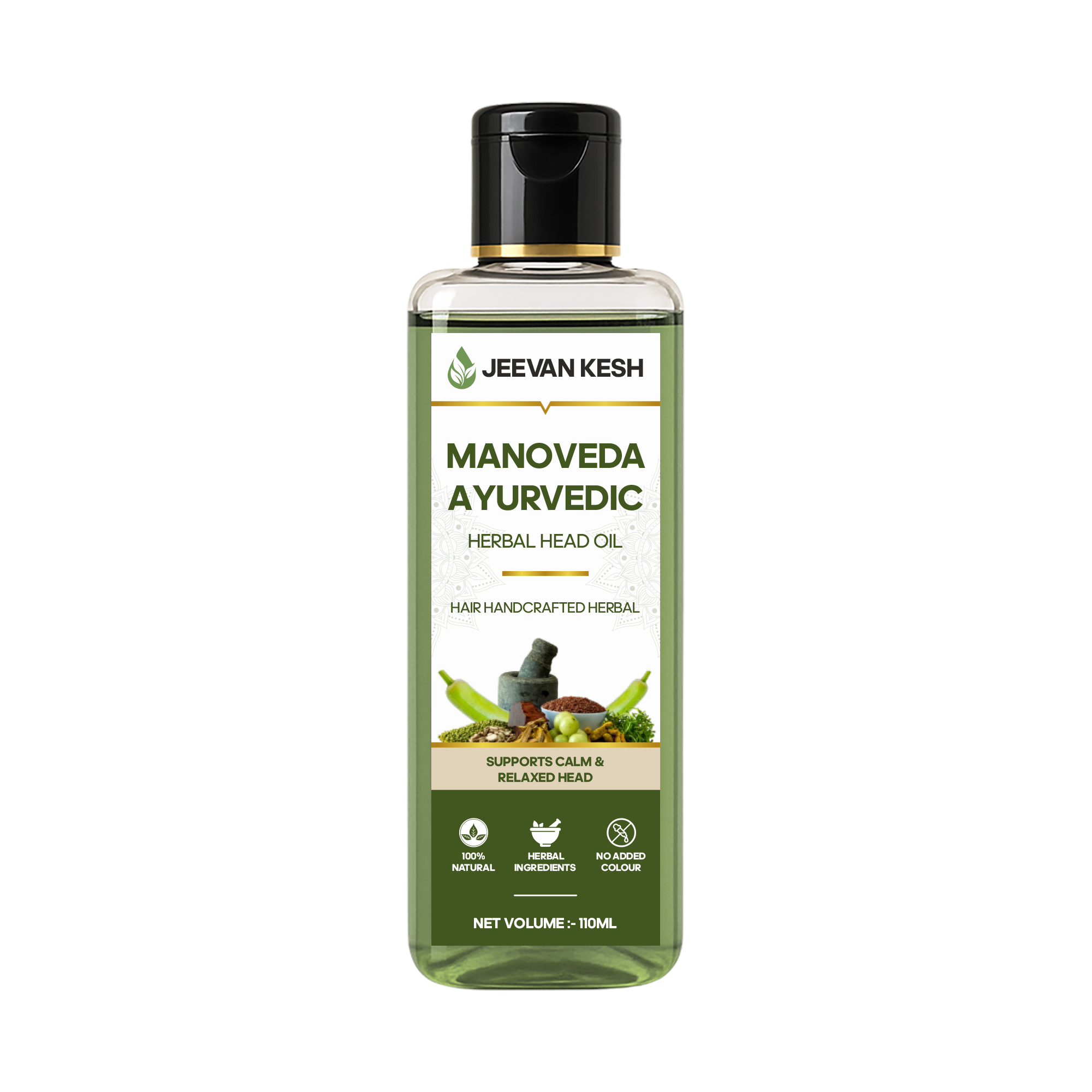 JeevanKesh Manoveda Ayurvedic Herbal Head Oil